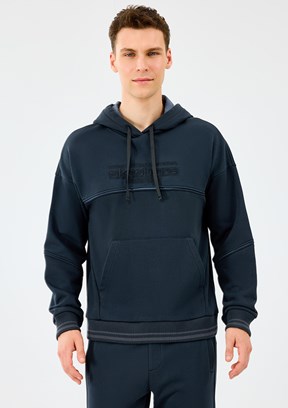 SKECHERS M Hoodie Sweatshirt - S2520227-3817 Erkek Siyah Kapüşonlu Sweatshirt