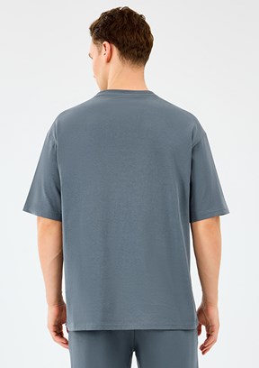 SKECHERS Gri Erkek Baskılı T-Shirt