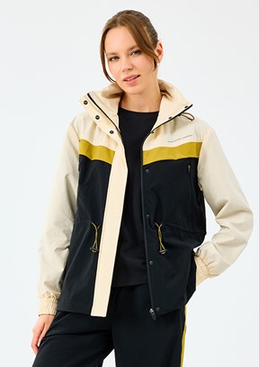 SKECHERS Ekru Kadın W Adjustable Waisted Full Zip Fermuarlı Mont
