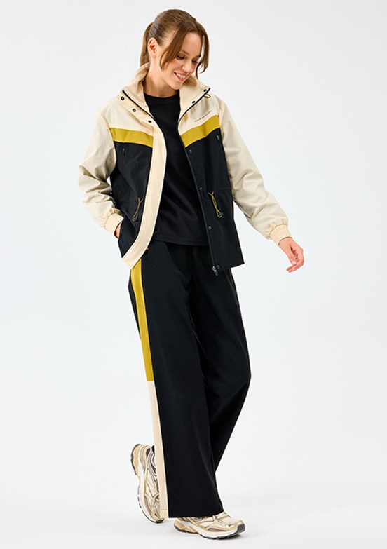 SKECHERS Ekru Kadın W Adjustable Waisted Full Zip Fermuarlı Mont