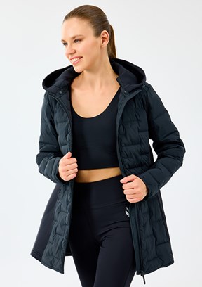 SKECHERS Siyah Kadın W Full Zip Fermuarlı Mont