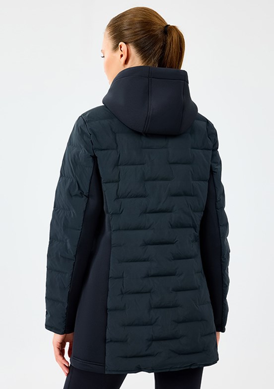 SKECHERS Siyah Kadın W Full Zip Fermuarlı Mont
