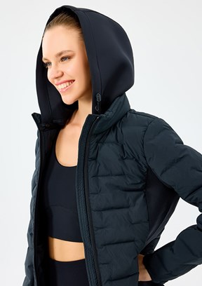 SKECHERS Siyah Kadın W Full Zip Fermuarlı Mont