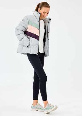 SKECHERS Gri Kadın W Puffer Şişme Mont