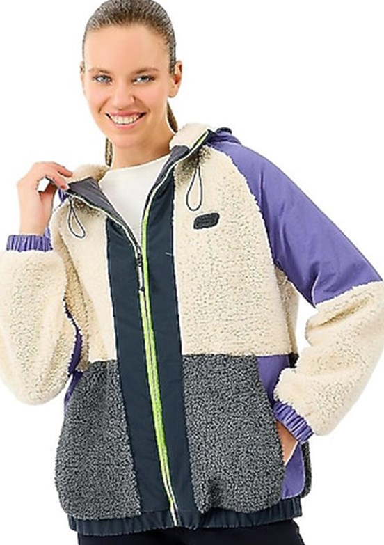 SKECHERS W Outdoor Fleece Full Zip She Lila Kadın Polar Mont