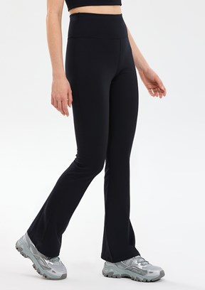 SKECHERS - S2510201-3817 Kadın Siyah İspanyol Paça Tayt