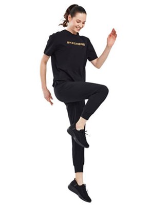 SKECHERS Siyah Kadın W Micro Eşofman Altı
