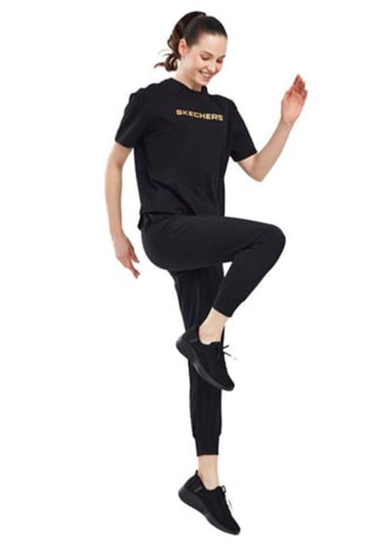 SKECHERS Siyah Kadın W Micro Eşofman Altı