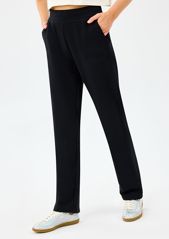 SKECHERS Siyah Kadın W Essential Regular Eşofman Altı