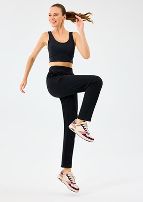 SKECHERS Siyah Kadın W Essential Slim Eşofman Altı