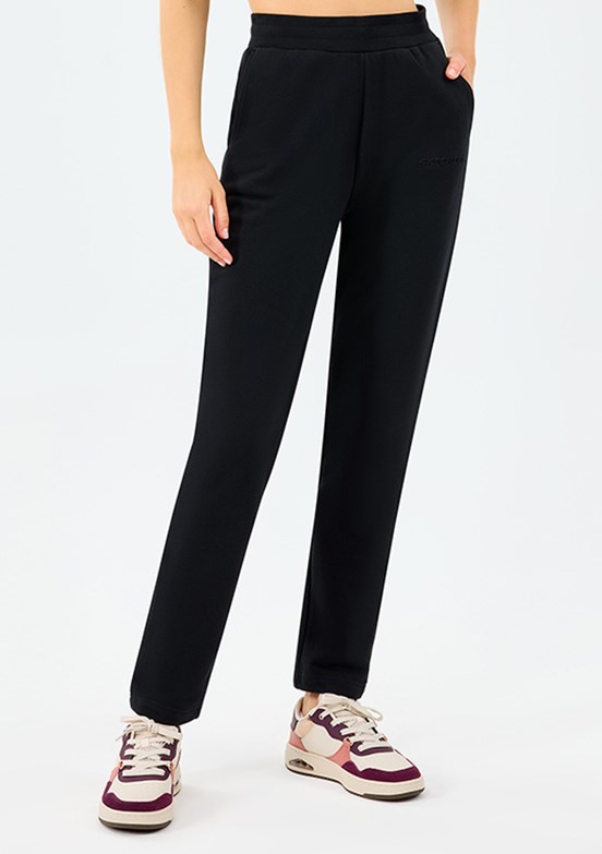 SKECHERS Siyah Kadın W Essential Slim Eşofman Altı