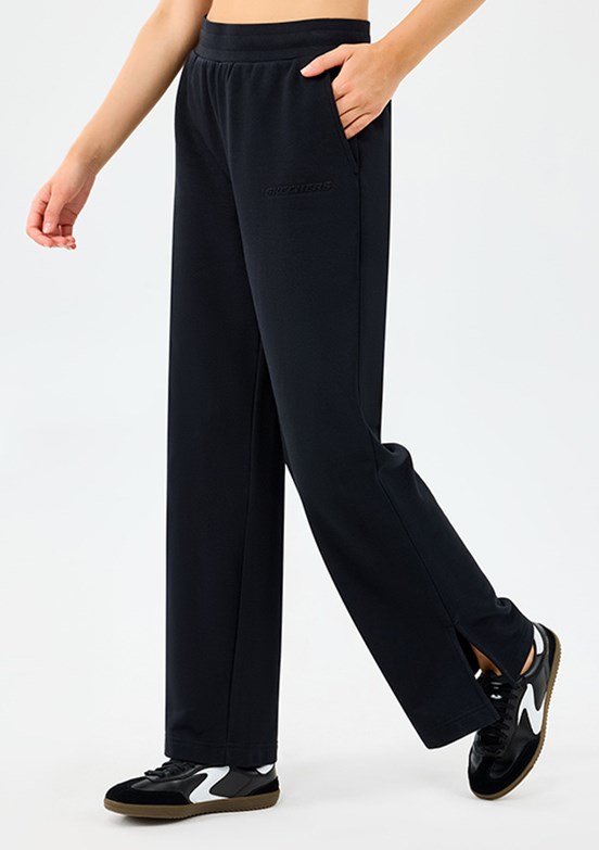 SKECHERS Siyah Kadın W Essential Wide Leg Eşofman Altı