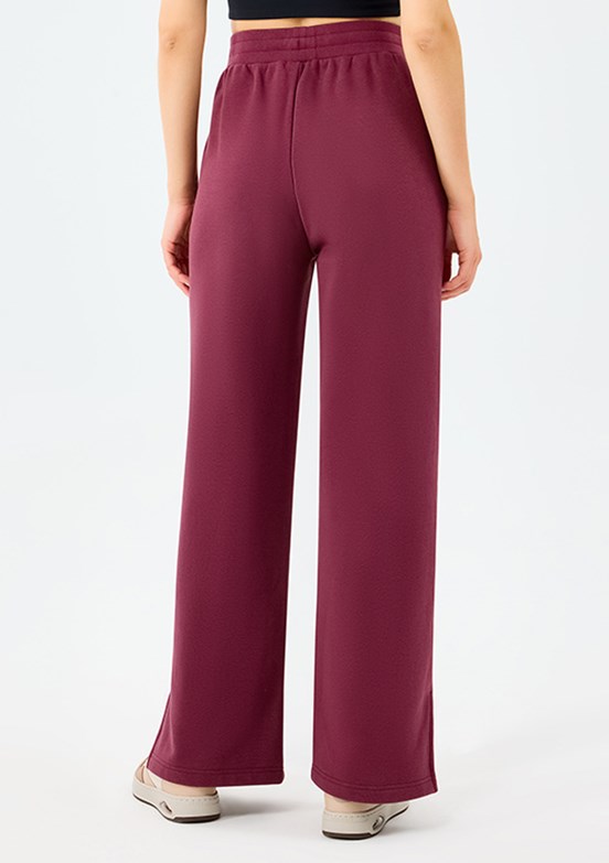 SKECHERS Bordo Kadın W Essential Wide Leg Eşofman Altı