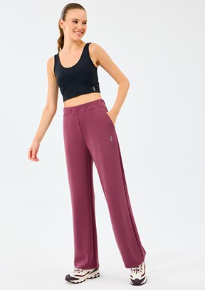 SKECHERS Bordo Kadın W Lounge Loose Wide Leg Eşofman Altı