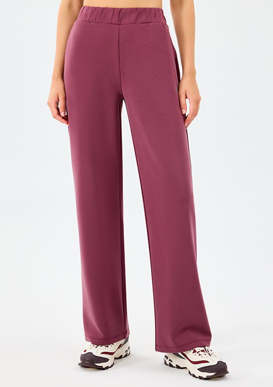 SKECHERS Bordo Kadın W Lounge Loose Wide Leg Eşofman Altı