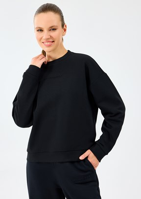SKECHERS Siyah Kadın Bisiklet Yaka Sweatshirt