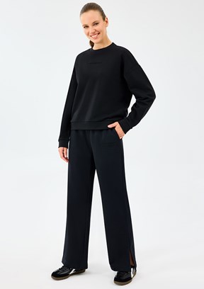 SKECHERS Siyah Kadın Bisiklet Yaka Sweatshirt