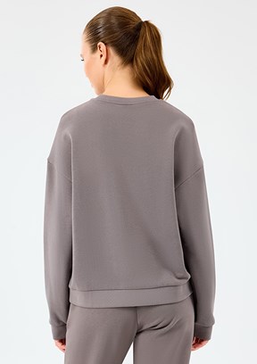 SKECHERS Gri Kadın Bisiklet Yaka Sweatshirt