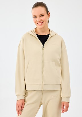 SKECHERS Gri Kadın Fermuarlı Sweatshirt