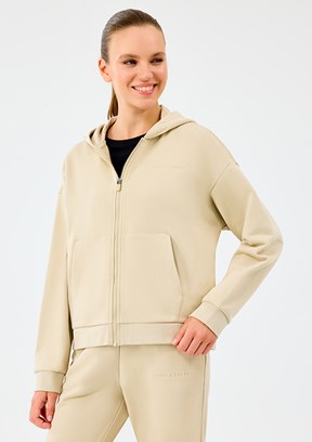 SKECHERS Gri Kadın Fermuarlı Sweatshirt