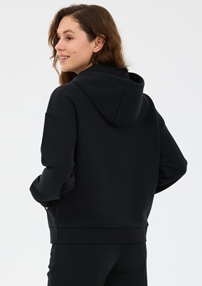 SKECHERS - S2610016-3817 Kadın Siyah Fermuarlı Sweatshirt