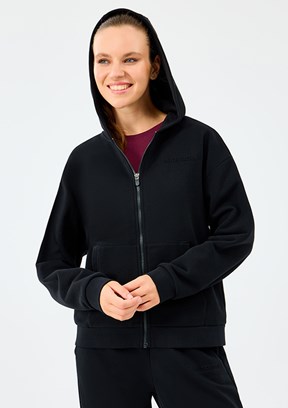 SKECHERS Siyah Kadın Fermuarlı Sweatshirt