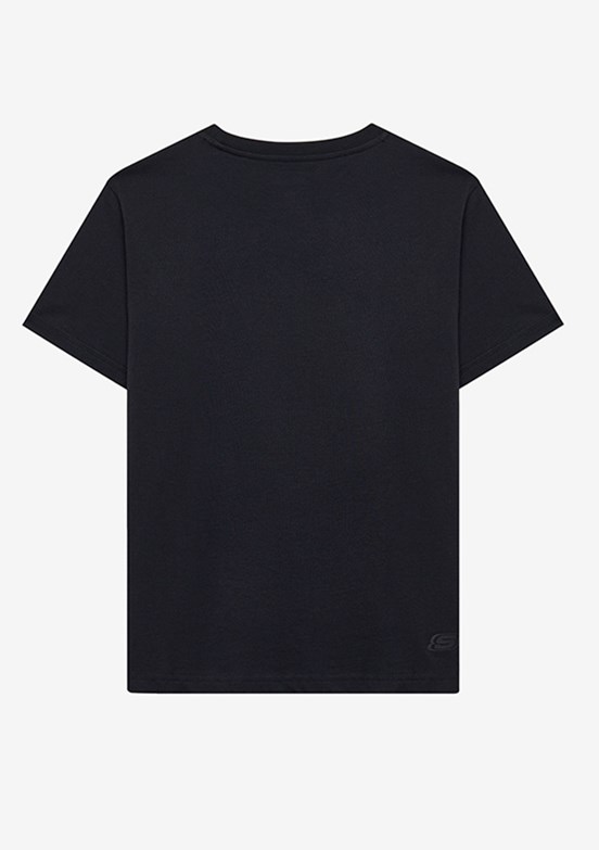 SKECHERS W Soft Touch V Neck Asymmetric - S2520064-3817 Kadın Siyah Baskılı Sweatshirt