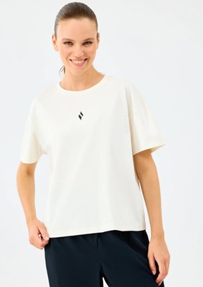 SKECHERS W Light Fabric Beyaz Kadın T-Shirt