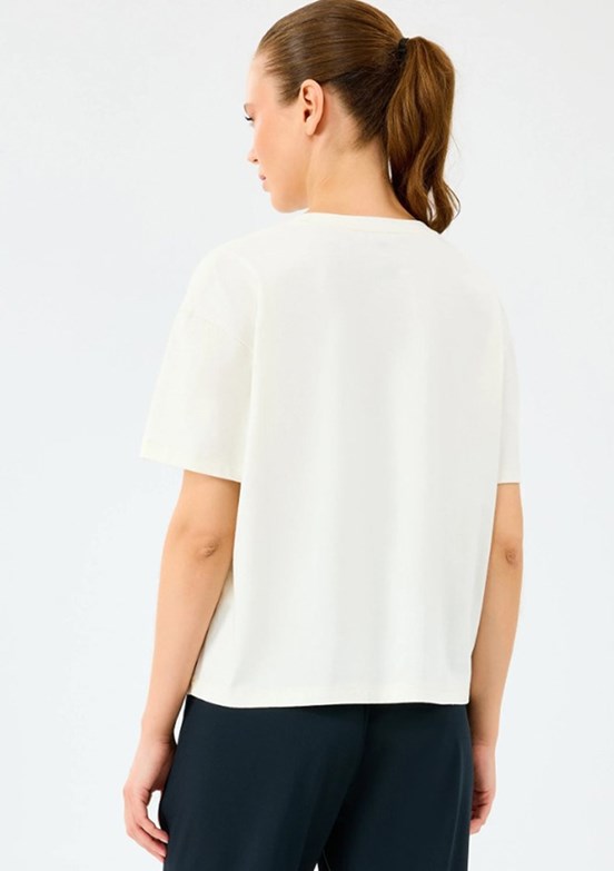 SKECHERS W Light Fabric Beyaz Kadın T-Shirt