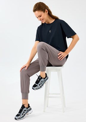 SKECHERS Siyah Kadın W Light Fabric Baskılı T-Shirt