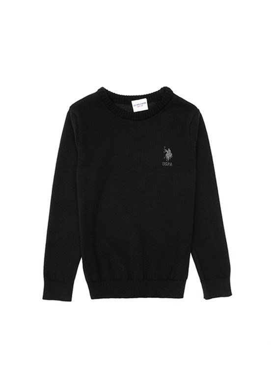 US POLO ASSN Erkek Çocuk Siyah Basic Kazak