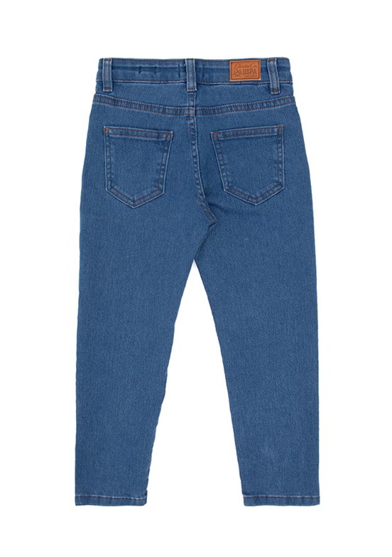 US POLO ASSN Mavi Erkek Çocuk Skinny Jean Pantolon