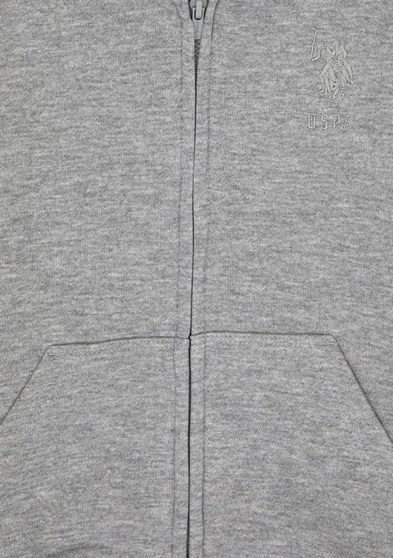 US POLO ASSN Erkek Çocuk Gri Basic Sweatshirt
