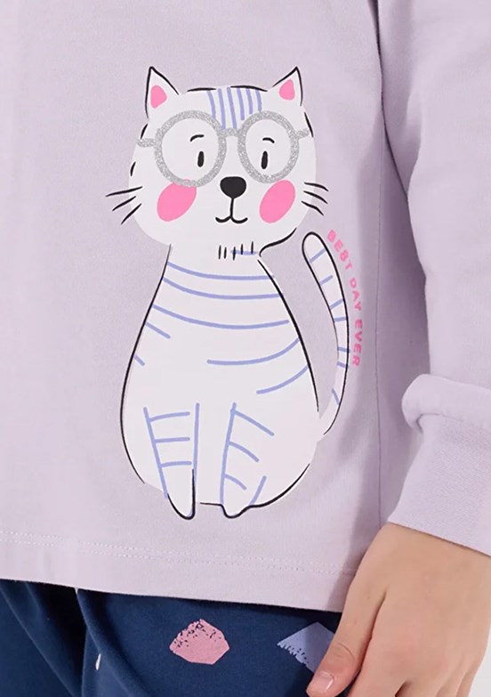 ROLY POLY Mor Kız Çocuk Pijama Takımı
