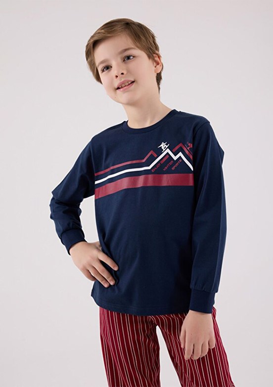 ROLY POLY - RP3648-2 Erkek Çocuk Lacivert Pijama Takımı