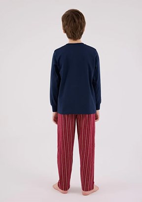 ROLY POLY - RP3648-G Erkek Çocuk Lacivert Pijama Takımı