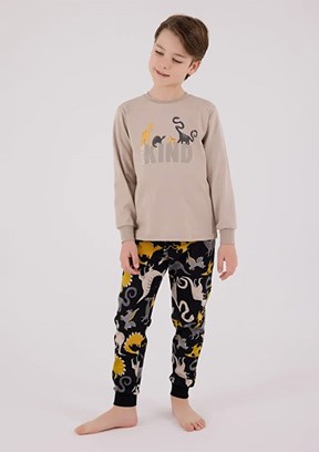ROLY POLY Bej Erkek Çocuk Pijama Takımı