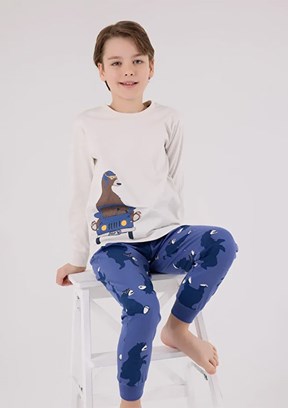 ROLY POLY Bej Erkek Çocuk Pijama Takımı