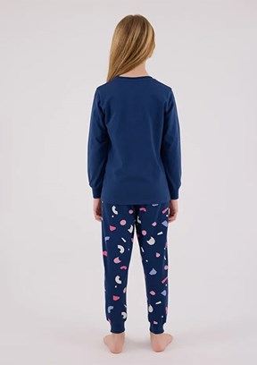 ROLY POLY Lacivert Kız Çocuk Pijama Takımı