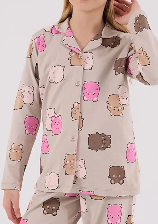 ROLY POLY Bej Kız Çocuk Pijama Takımı