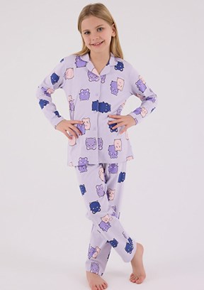ROLY POLY Mor Kız Çocuk Pijama Takımı