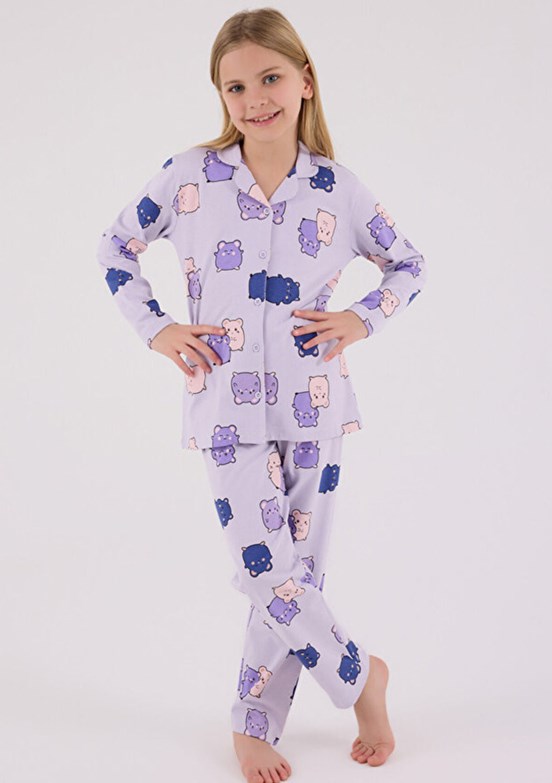 ROLY POLY Mor Kız Çocuk Pijama Takımı