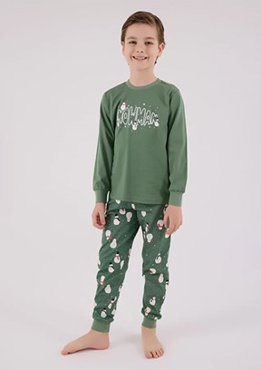 ROLY POLY Yeşil Erkek Çocuk Pijama Takımı