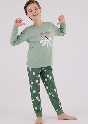 ROLY POLY Yeşil Erkek Çocuk Pijama Takımı