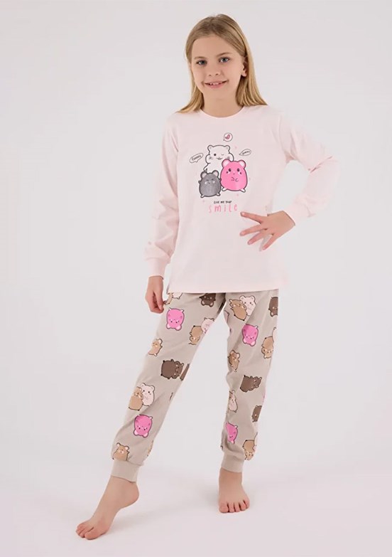 ROLY POLY Pembe Kız Çocuk Pijama Takımı