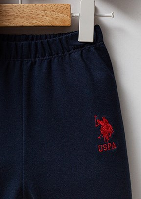 US POLO ASSN Kırmızı Erkek Bebek Eşofman Altı