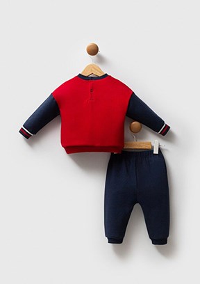 US POLO ASSN Kırmızı Erkek Bebek Eşofman Altı