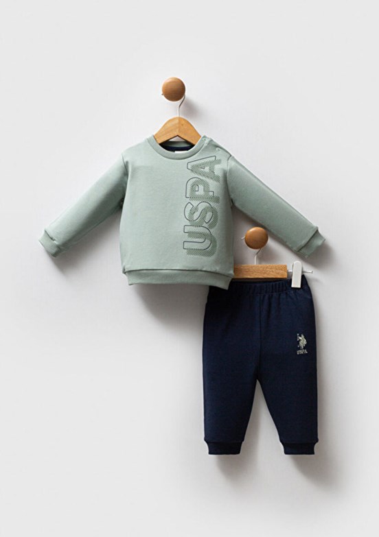 US POLO ASSN Yeşil Erkek Bebek Eşofman Altı