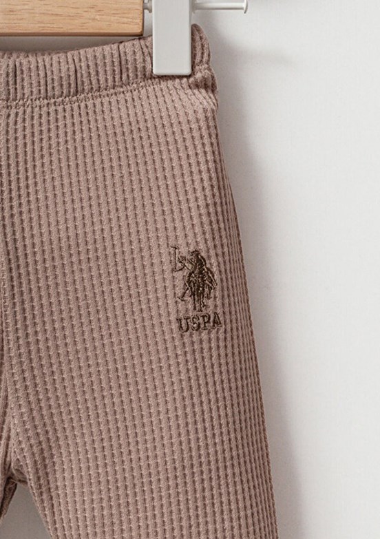 US POLO ASSN Bej Erkek Bebek Eşofman Altı