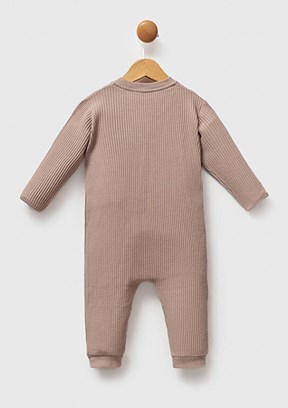 US POLO ASSN Bej Erkek Bebek Tulum Elbise